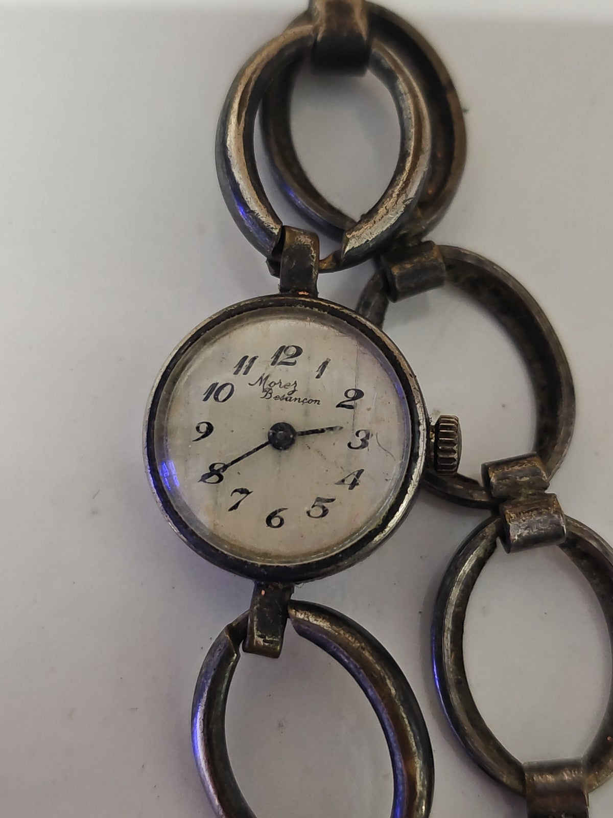 Montre ancienne femme Morez Besancon rétro fonctionnelle, montre-bracelet collec