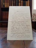 Lettre manuscrite 1909 St Didier-en-Velay encre noire papier quadrillé
