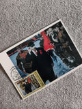 Carte postale illustrée URSS + timbre soviétique, illustration révolution, phila