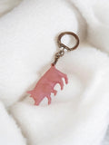 Porte-clés vintage ancien cochon rose rétro objet publicitaire déco