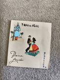 CPA Joyeux Noël Bonne Année illustration folklorique manuscrite