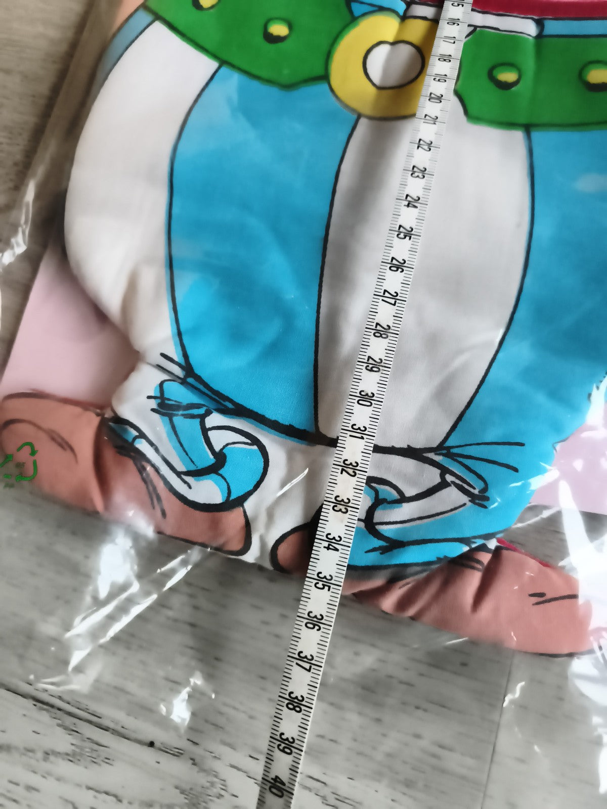 Peluche plate Obélix vintage Parc Astérix dessin animé rare