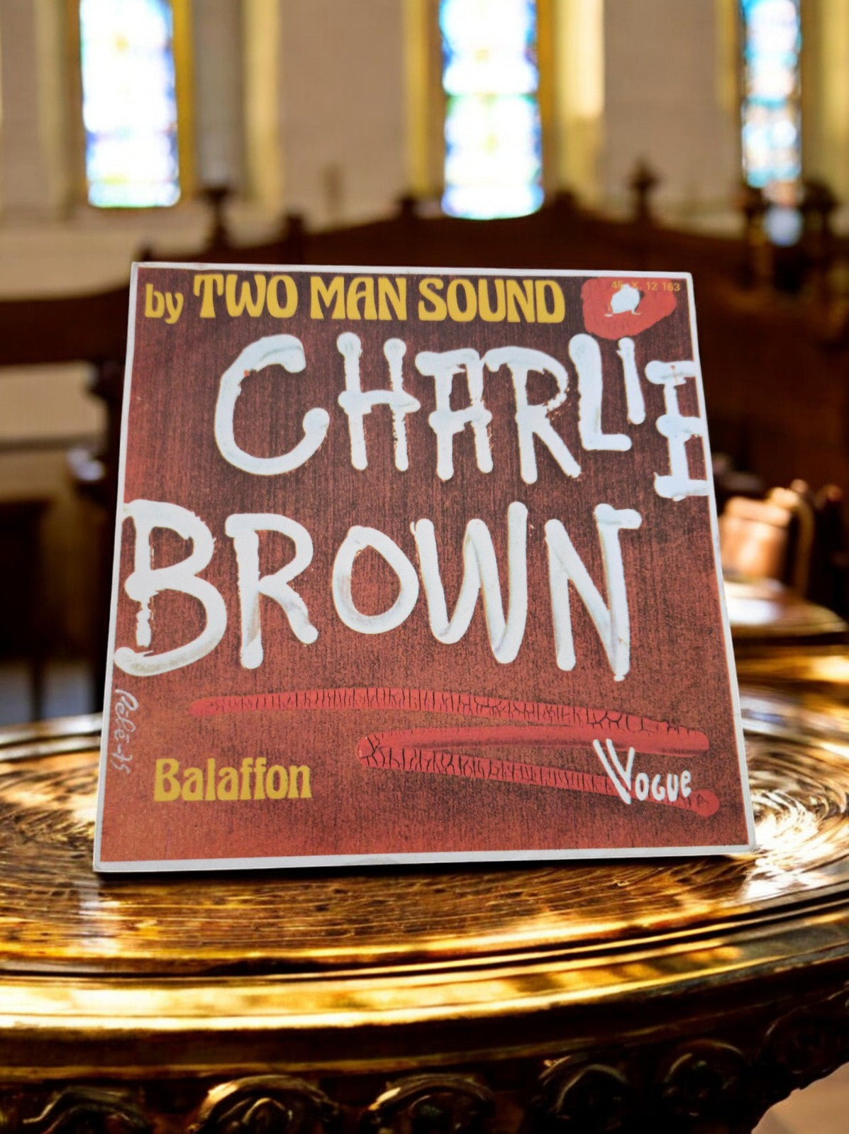 Vinyle 45 tours Charlie Brown Two Man Sound vintage Balafon Vogue rétro
