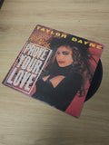 Vintage retro 45 rpm vinyl record Taylor Dayne pop single collection