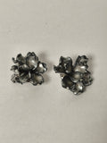 Paire de boucles d?oreilles rétro vintage ancien, bijou original pour collection
