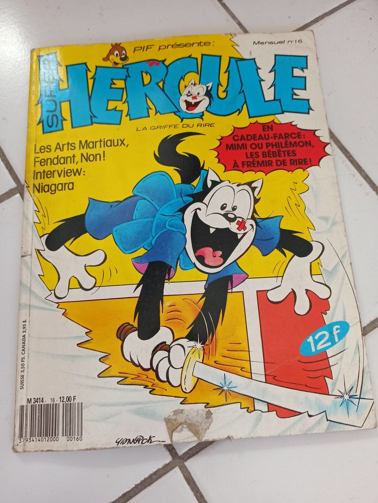 Magazine Super Hercule ancien Pif n°16 vintage BD rétro années 80 rare