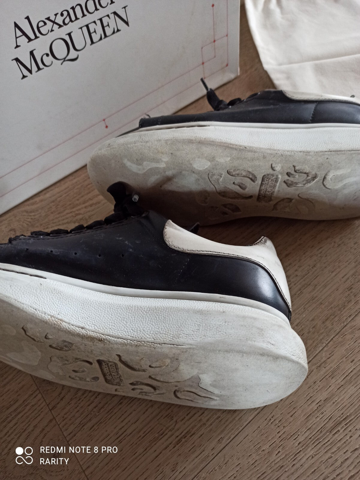 Baskets Alexander McQueen noires Femme 35 avec boîte et dust bag