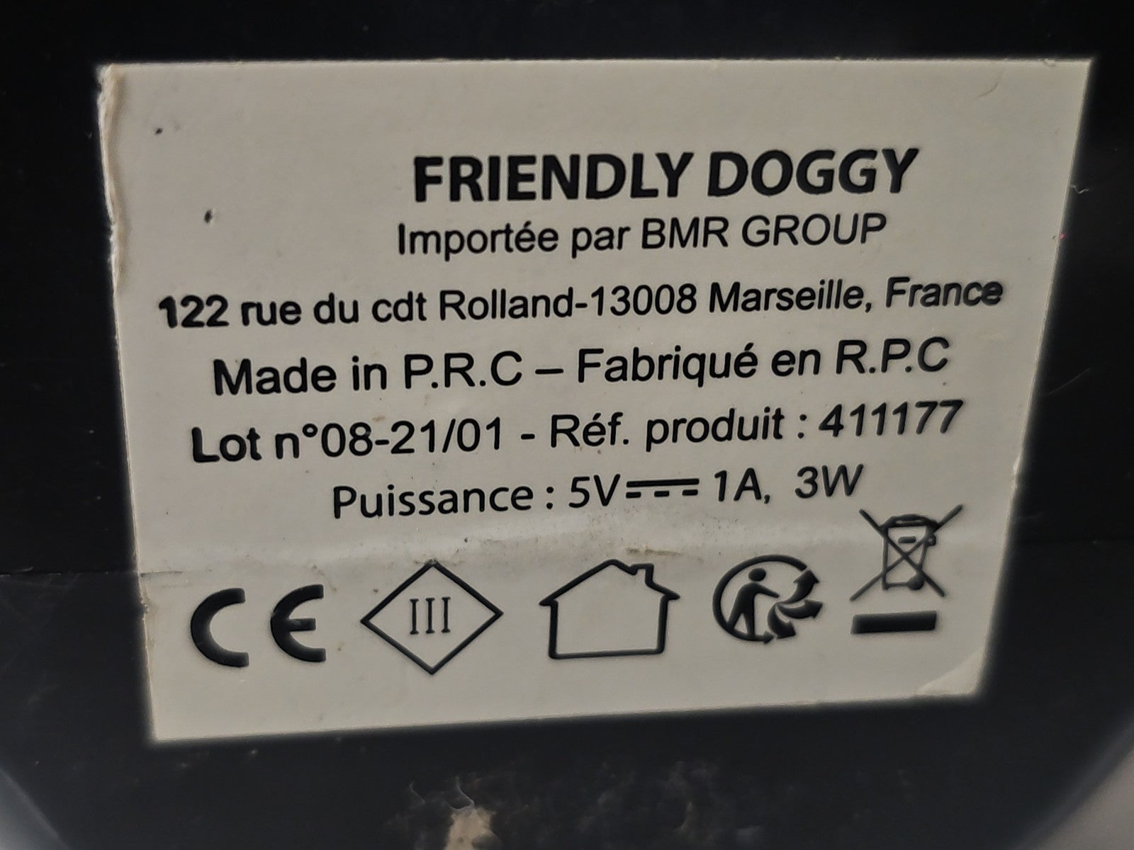 Veilleuse LED 3W chambre enfant motif chien lumière douce nuit marque Générique