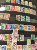 Lot anciens timbres Israël oblitérés philatélie collection couleurs variées