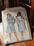 Patron de couture vintage enfant Patron de Paris 10927 robe fille rétro