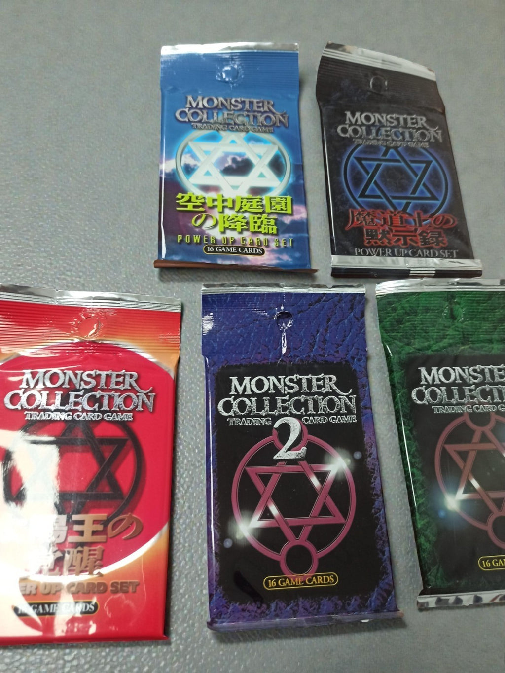 Boosters Monster Collection 2 Trading Card Game neuf set rare japonais