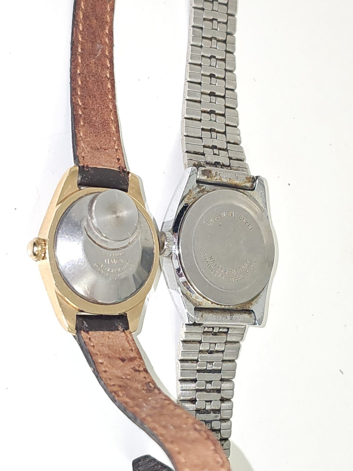 Lot 2 montres à réparer Timex Kelton non fonctionnelles pièces détachées horloge