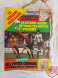 Magazine Pif vintage couverture foot 1984 RTL ancien gadget Les Petits Chevaux