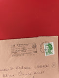 Enveloppe philatélie oblitérée 1988 St Denis La Réunion timbre Marianne vert