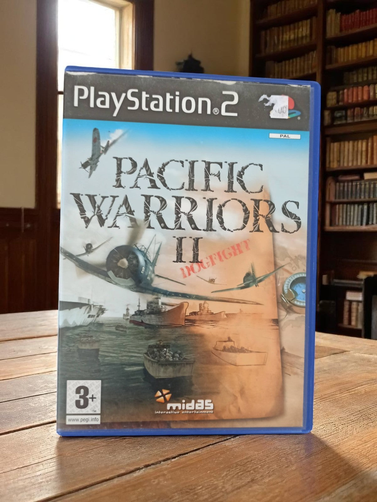 Jeu PlayStation 2 Pacific Warriors II Dogfight PAL complet vintage PS2 Midas