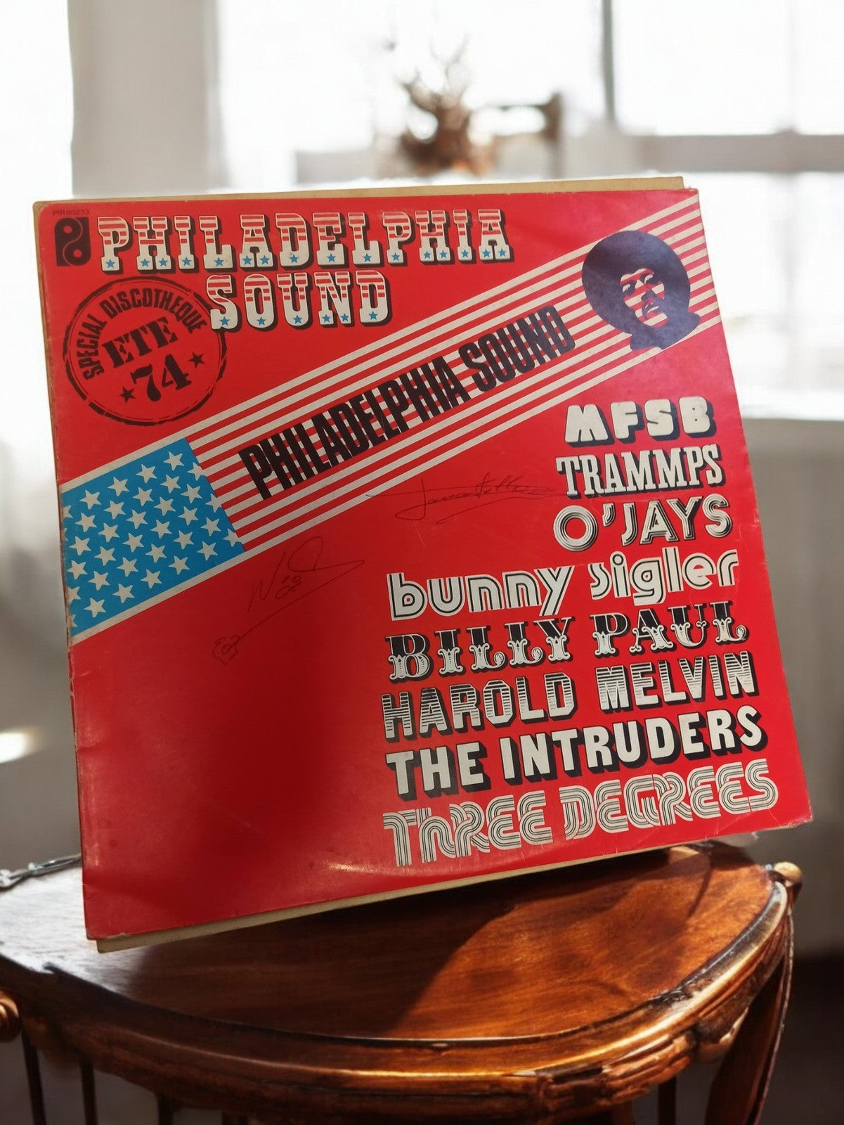 Vinyle 33 tours Philadelphia Sound été 74 rétro – LP ancien soul funk