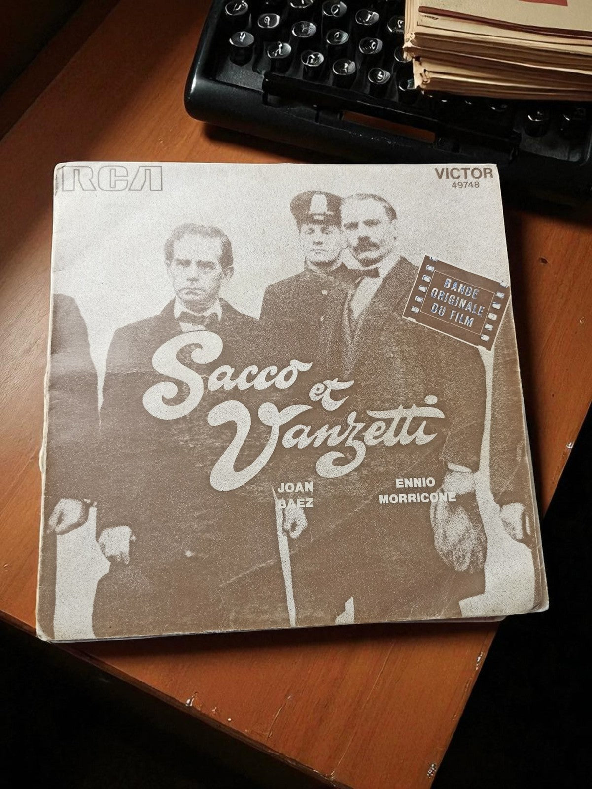 Vinyle 45 tours Sacco et Vanzetti RCA Joan Baez Ennio Morricone rétro ancien