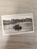 Ancienne carte postale Trouville bac Deauville noir et blanc rétro France