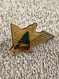 Pin's vintage Marseille motif stylisé doré, badge ancien années 80/90 (Ref 1)