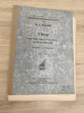 Ancien livre partitions Mozart Trio piano violon alto édition Durand taches