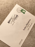 Lettre philatélique oblitérée Paris 1980 Marianne verte PTT macrophilie (Ref 9)