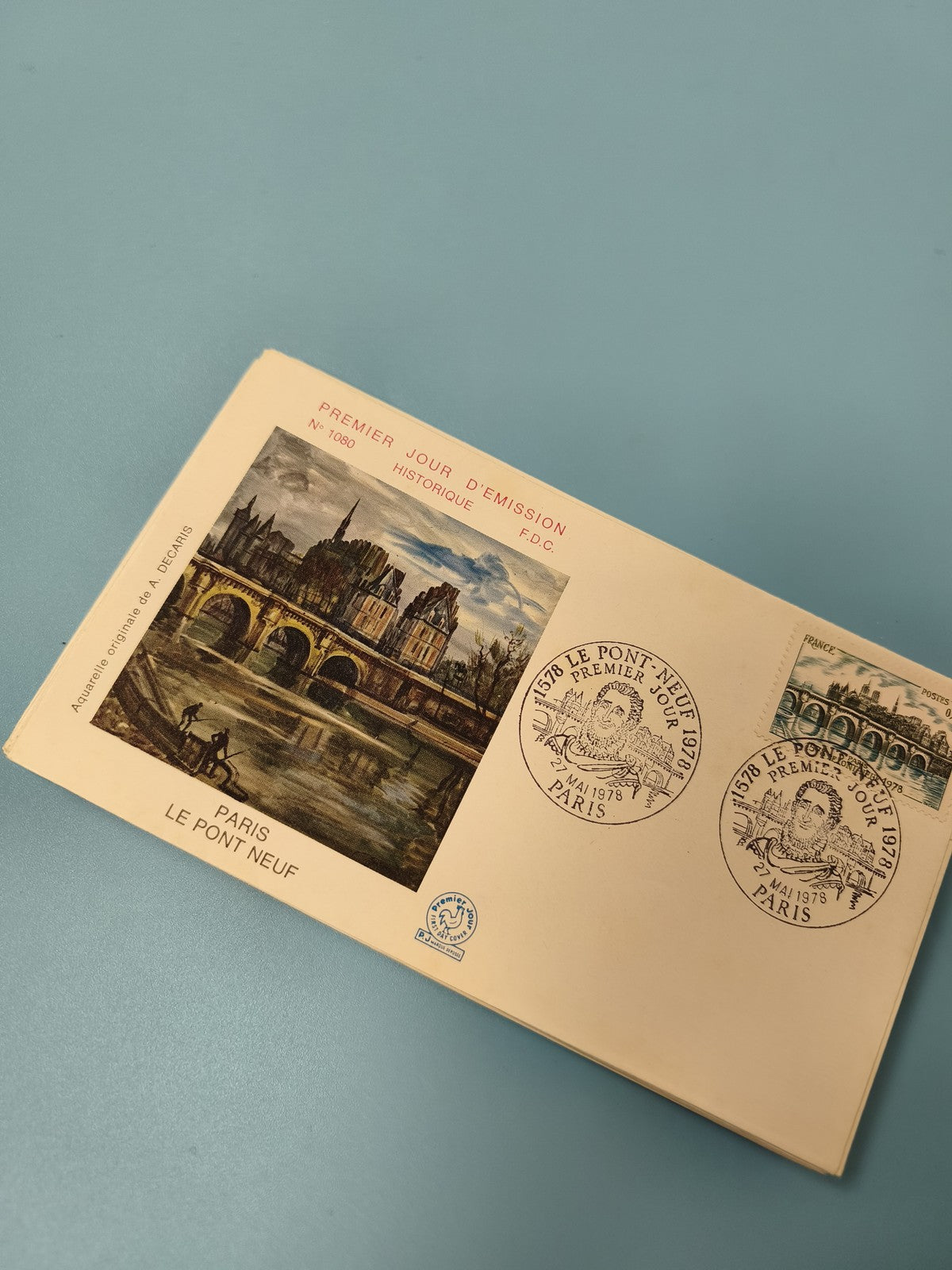 Enveloppe FDC Premier Jour d?Émission Paris Le Pont Neuf illustration timbre