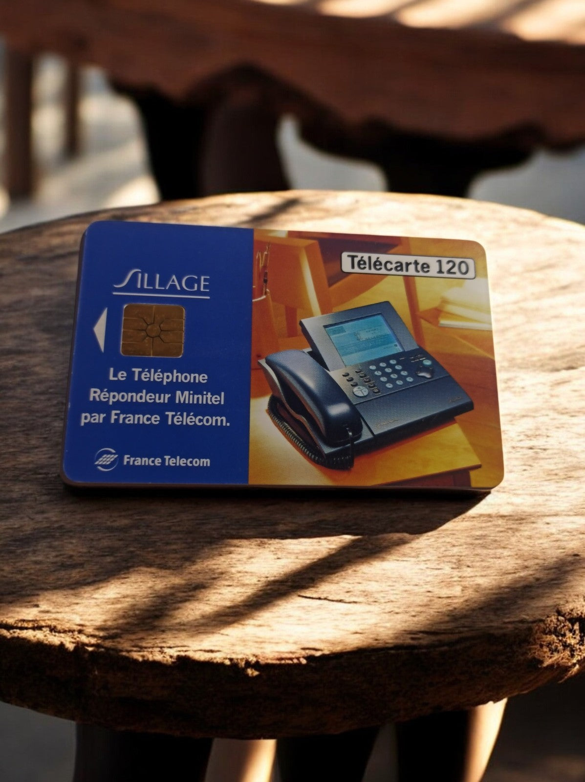 Carte téléphonique France Telecom Sillage Télécarte 120 vintage rétro Minitel