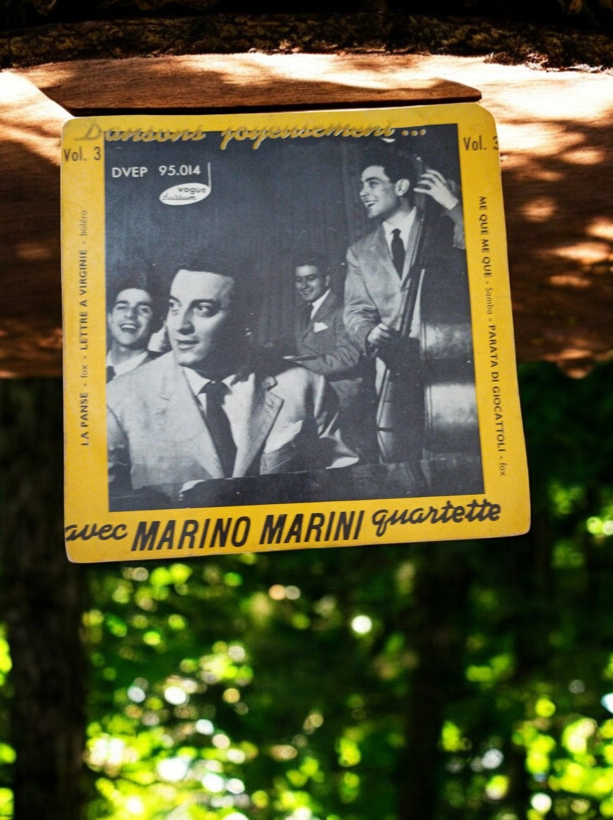 Vinyle 45 tours Marino Marini Quartette Vogue ancien pochette photo jazz