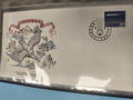 Enveloppe premier jour FDC Columba illustration colombe timbre 1986