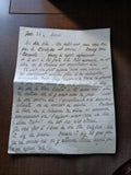 Lettre manuscrite ancienne 1918 ? Correspondance intime guerre
