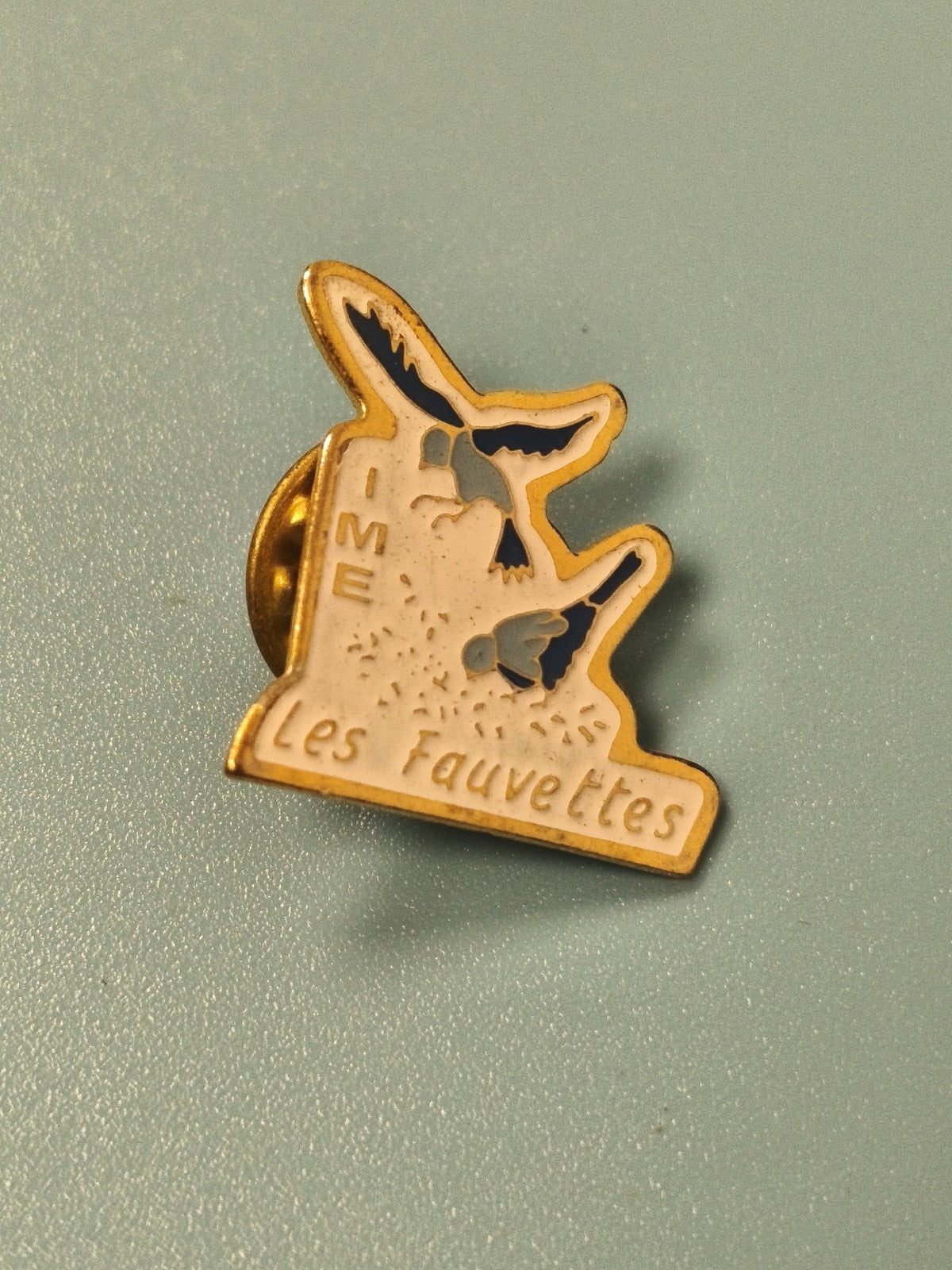 Vintage pin's IME Les Fauvettes oiseau émaillé collection badge rétro