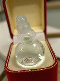 Miniature flacon parfum vintage forme bonhomme verre ancien déco rétro