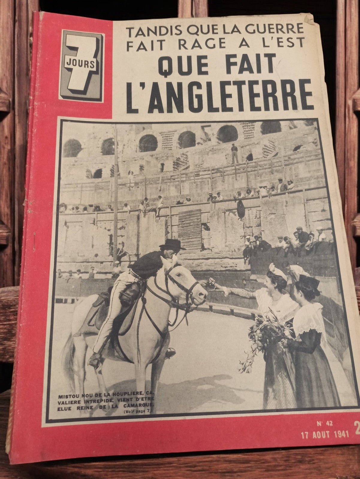 Magazine 7 Jours n°42 1941 ancien journal rétro Guerre Angleterre presse vintage