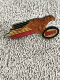 Pin's vintage ESso aigle couleurs émaillées logo oval (Ref 5) badge ancien