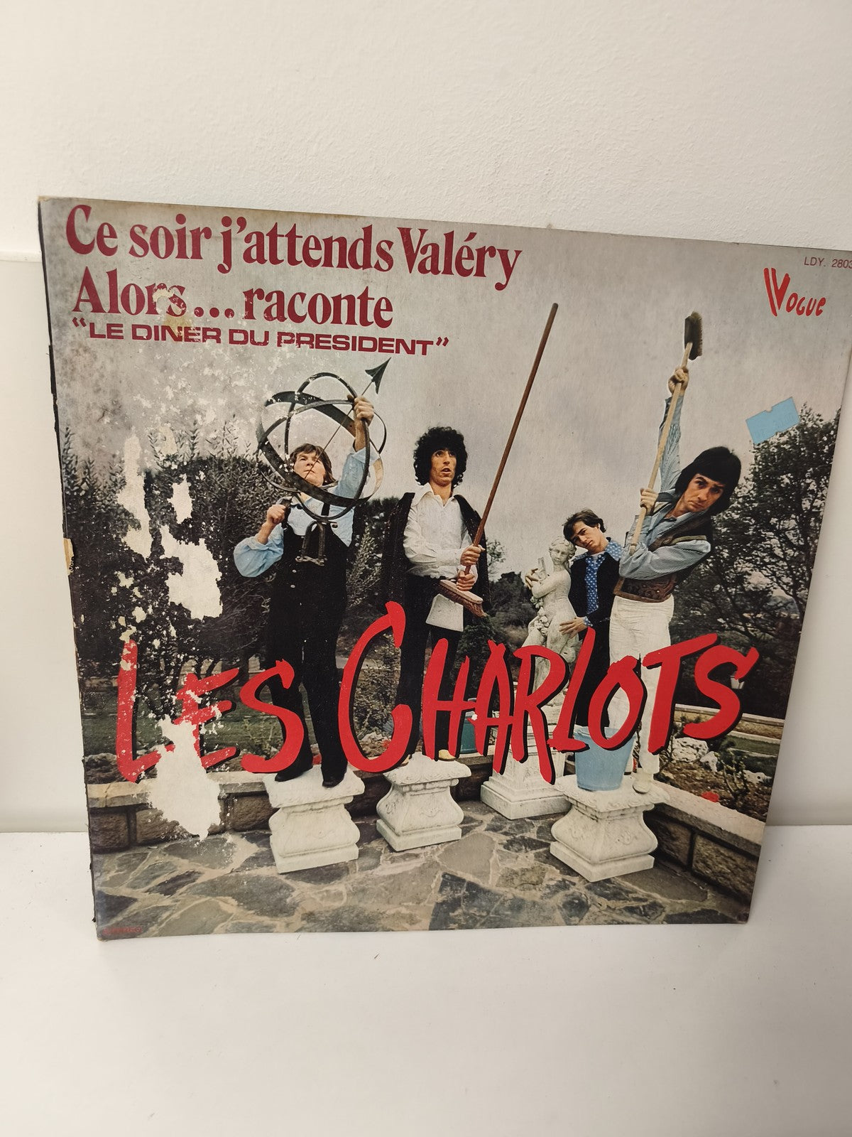 Vinyle 33 tours rétro Les Charlots ancien disque LP collection musique française