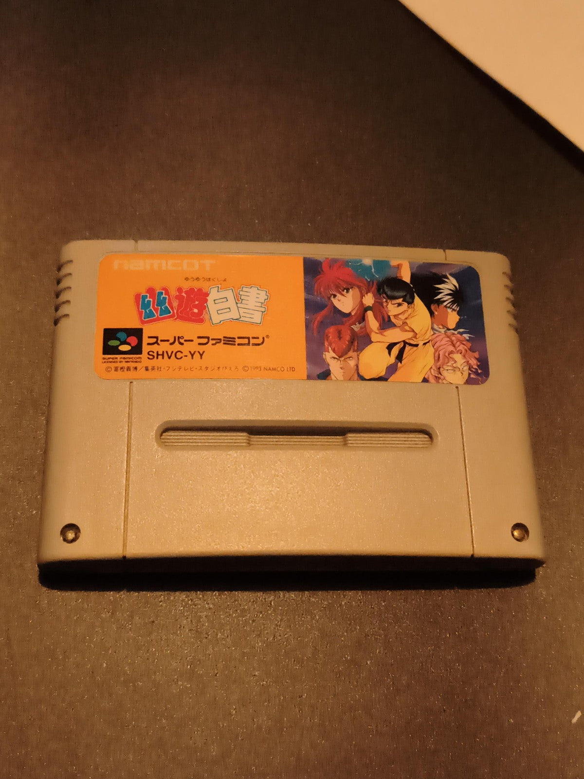 Cartouche Super Famicom Namcot Yu Yu Hakusho SHVC-YY jeu japonais