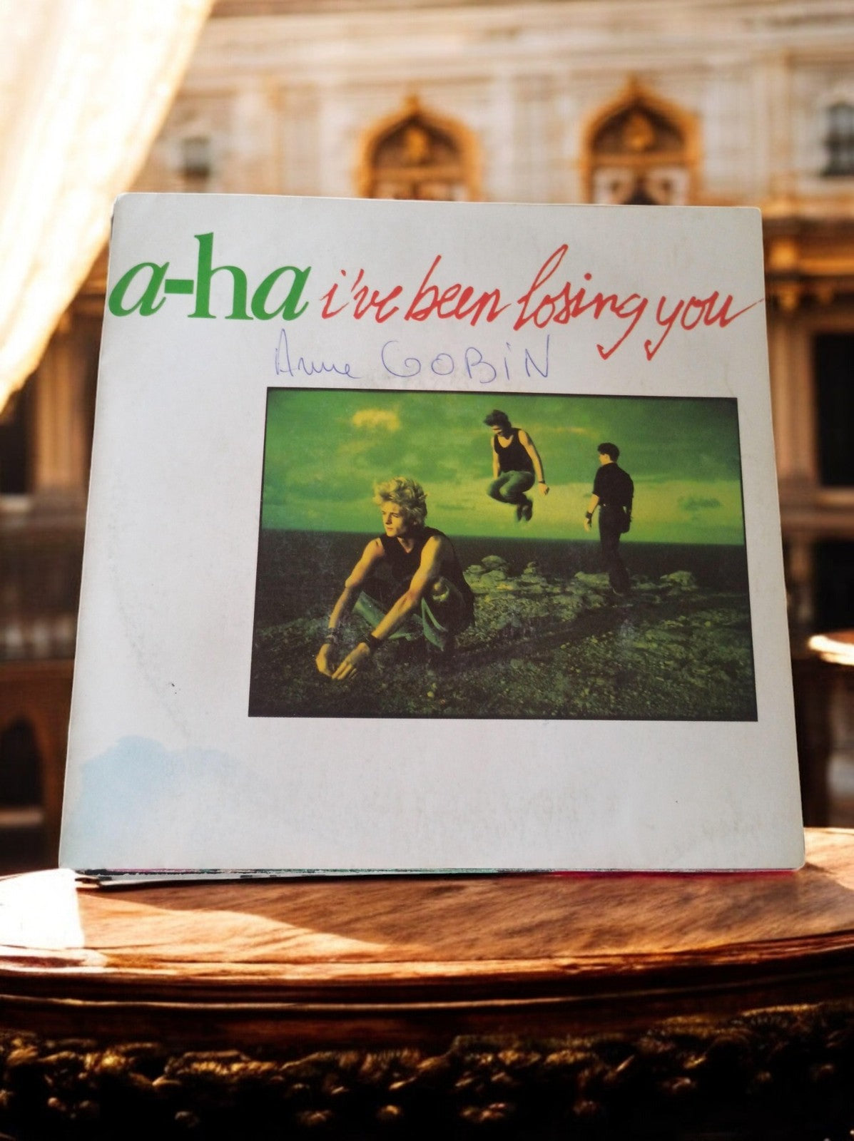 Vinyle 45T a-ha I've Been Losing You pochette photo pop Anne Gobin