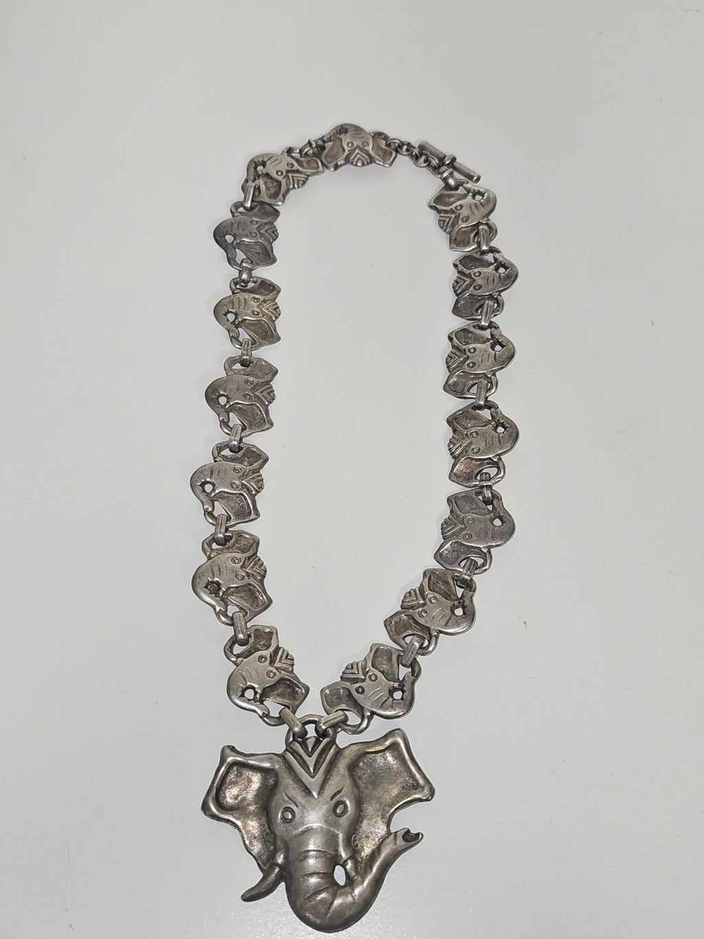 Vintage gros collier fantaisie ancien, bijou ethnique rétro pour collectionneur
