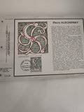 Feuillet CEF Pierre Alechinsky timbre 500F 1988 1er jour philatélie art moderne