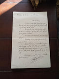 Lettre manuscrite 1899 St. Didier-les-Bains Congé Voyage Bayreuth