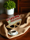 Pin's publicitaire vintage Catherine Michaux édition limitée lunettes déco
