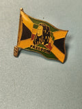 Vintage pin's drapeau Jamaïque Freedom Bob Marley reggae collector