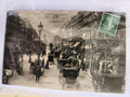 CPA Paris Boulevard Montmartre attelage timbre 5c France carte postale photo