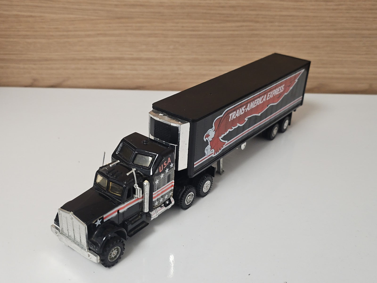 Jouet camion semi-remorque géant Pyragric style américain, transporteur enfant