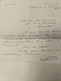 Ancienne enveloppe manuscrite France 1936 vintage, écriture bleue, collection