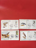 Lot enveloppes philatélie oiseaux rapaces ? illustrations timbres et cachets