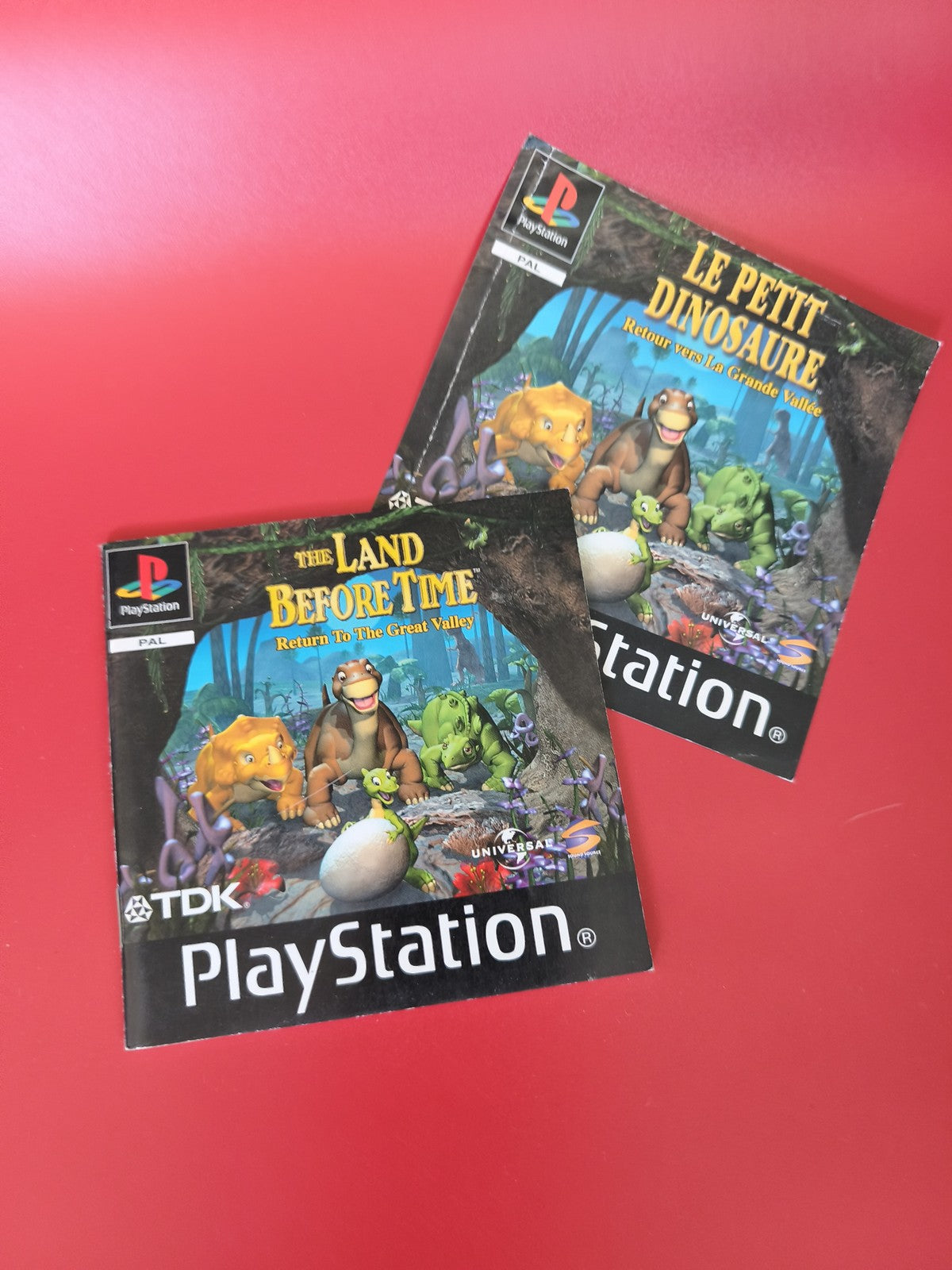 Notice originale seule The Land Before Time pour jeu PS1 Playstation manuel FR