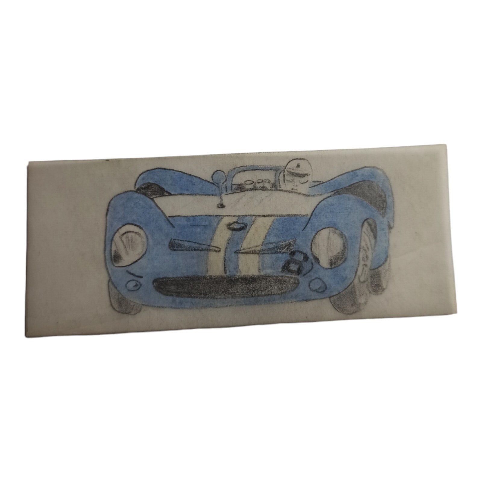 Plan original sur calque voiture course Scalextric Dinky Toys vintage rare