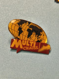 Vintage pin's Multi Chauss globe terre émaillé publicitaire collection