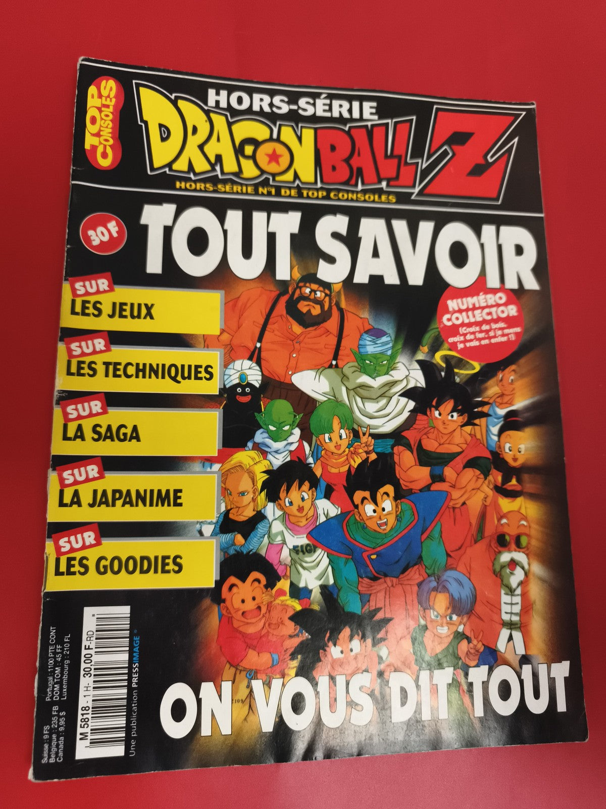 Magazine Dragon Ball Z Hors-Série Top Consoles vintage manga jeux